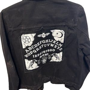 OUIJA Distress black Jean Jacket